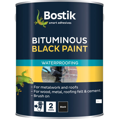 Bostik Waterproof Black Paint 5L