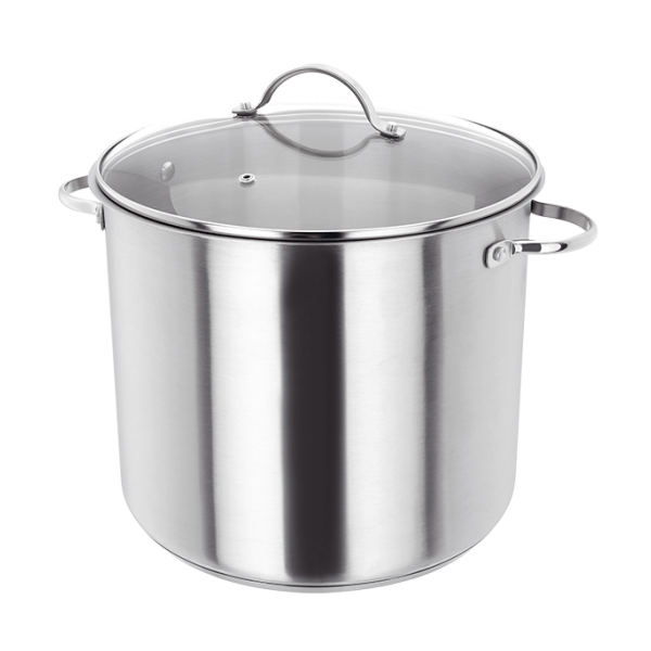 Essentials, 28cm Glass Lid Stockpot, 13L