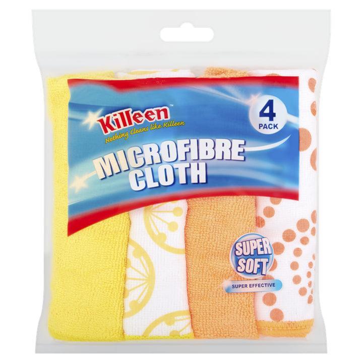 Killeen 4 pack super soft microfibre cloth