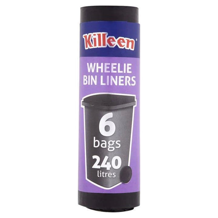 Killeen Sack Wheelie Bin Liners 6pc