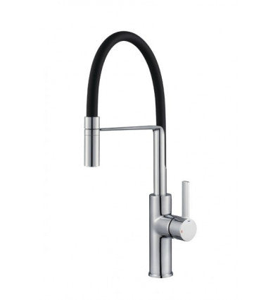 Pegler Jeroni Chef Sink Mixer With Chrome & Black Spout