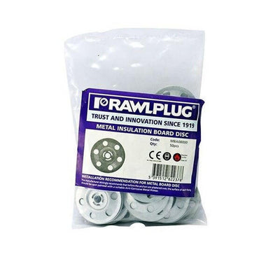 Rawlplug Metal Insulation Washer 50 Pack