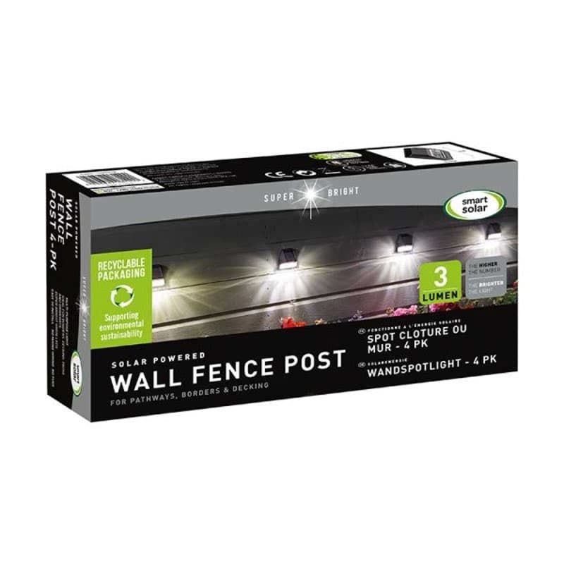 Fence, Wall & Post Light 3 Lumen - 4 Pk