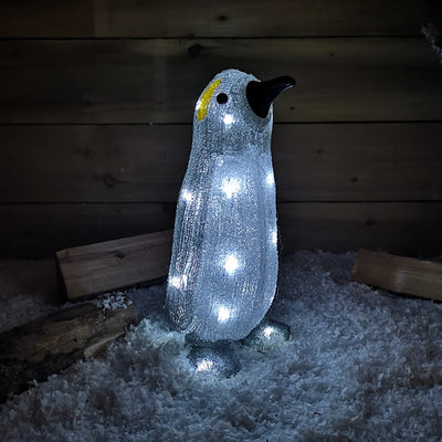 ACRYLIC PENGUIN WITH 24 WHITE LED'S